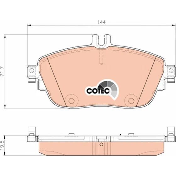 TRW GDB1932 Bremseklodser til Mercedes-Benz
