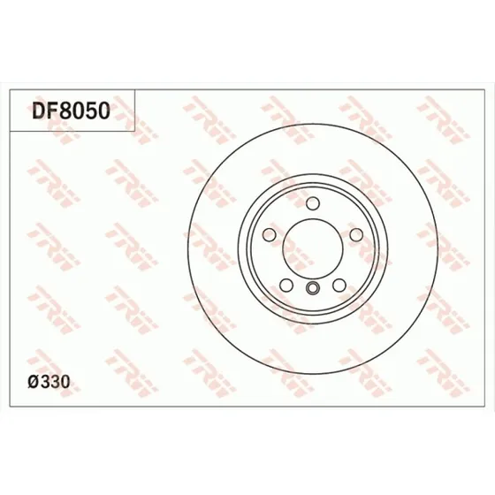 TRW Bremseskive DF8050 til BMW 3, 4, 2-serie