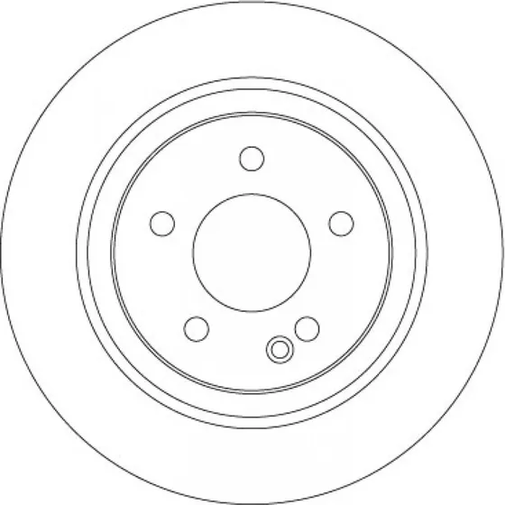TRW Bremseskive DF6788S, sort, 300 mm, til Mercedes-Benz VITO, V-Class, EQV