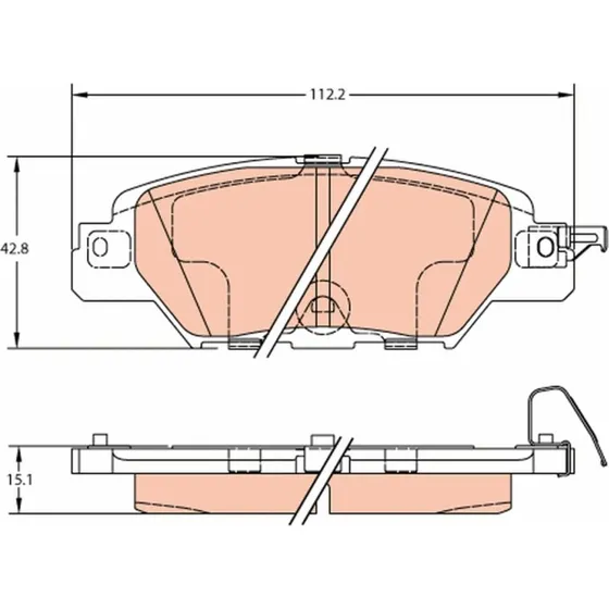 TRW Bremseklodser GDB2163 for Mazda CX-5