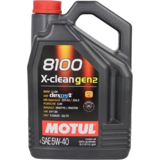 MOTUL 8100 X-CLEAN GEN2 5W-40 5L