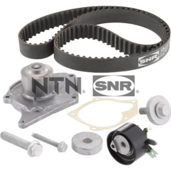 SNR Vandpumpe + Tandremssæt KDP455.581, 123 tænder, 27 mm bred