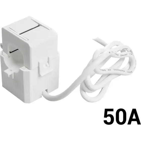 Shelly 50A strømtransformer hvid til EM modul