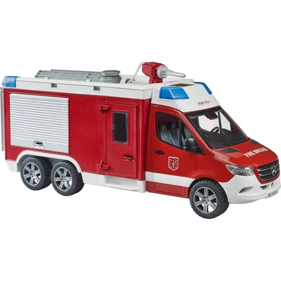Bruder 02680 Mercedes-Benz Sprinter Brandbil med vandpumpe, lys og lyd