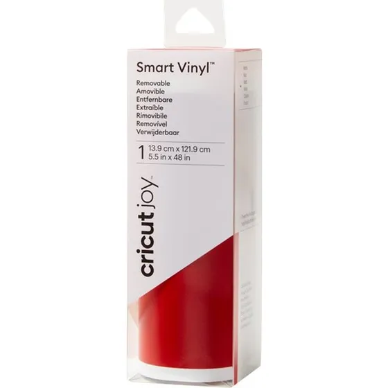 Cricut Joy Smart Vinyl, Kardinalrød, 13,9 x 121,9 cm