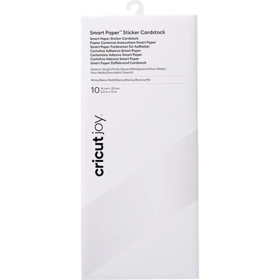 Cricut Joy Smart Paper, hvid, 139 x 330 mm, 10 ark