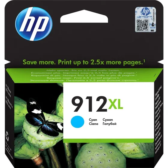 HP 912XL Cyan 700 sider Blæk
