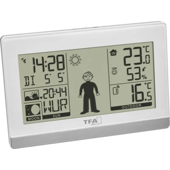 TFA Weather Boy Vejrstation Indendørs/Udendørs Hvid