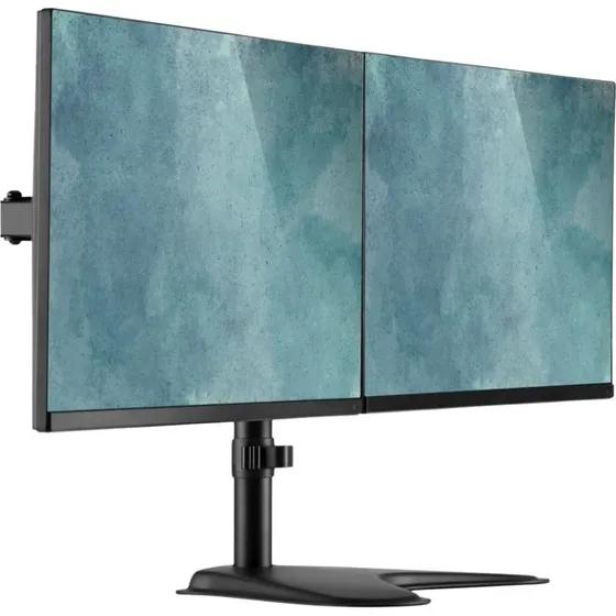 DIGITUS DA-90401 Dual Monitor Stand, stål, mat sort, 15"-32"