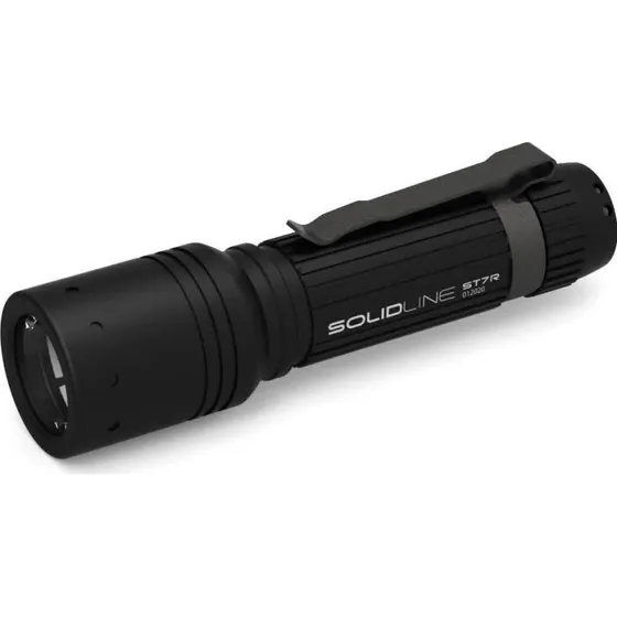 Ledlenser ST7R Lommelygte, sort, 1000 lm, genopladelig