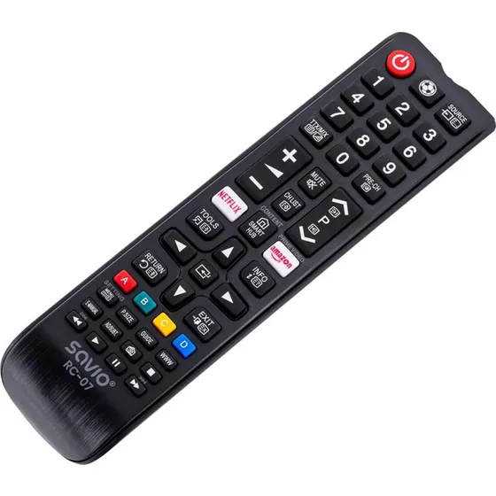 Savio RC-07 Universal Fjernbetjening til Samsung TV, Sort