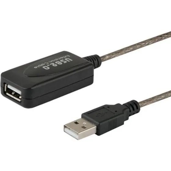 Savio CL-130 10 m USB 2.0 aktiv forlænger, sort