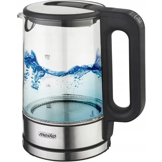Mesko MS 1301B Elkedel 1,7 l Glas Sort