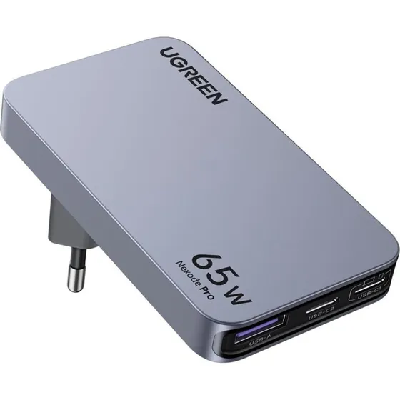 UGREEN Nexode Pro 65W GaN 3-Port Rejseoplader