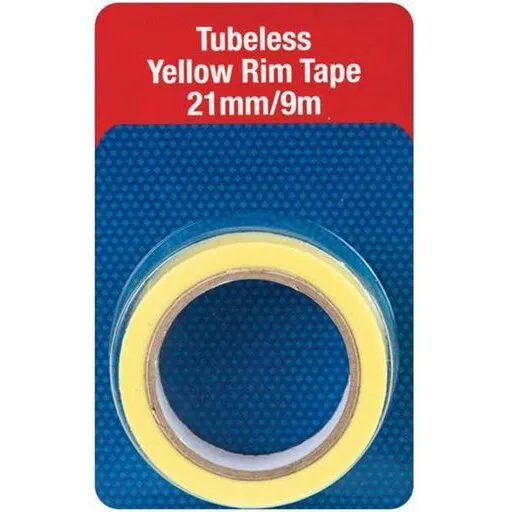 Joe's fælgtejp 21 mm x 9 m gul