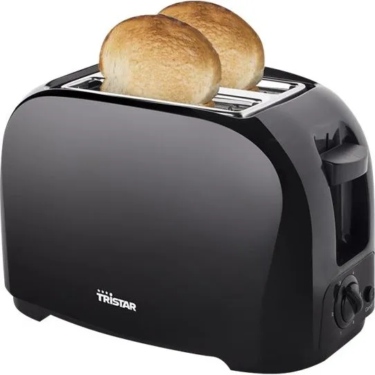 Tristar BR-1025 Brødrister 800W, 2 skiver, sort