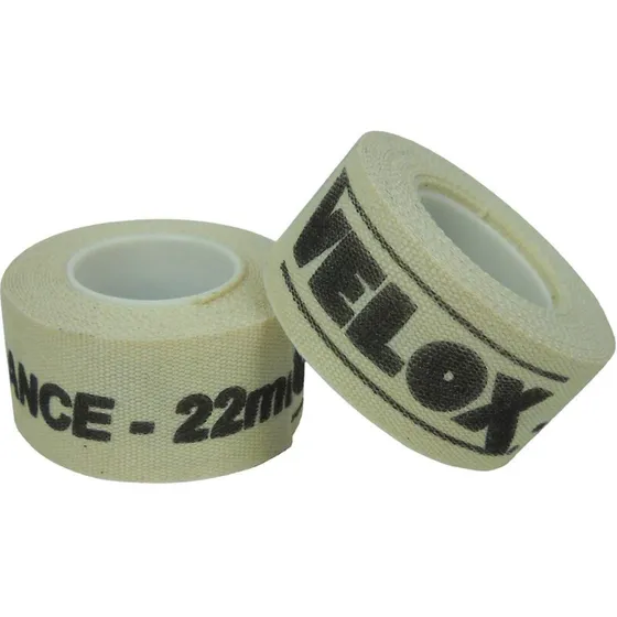 Velox F222K00 Jantetape Cotton 22 mm x 2 m – Hvid (par)