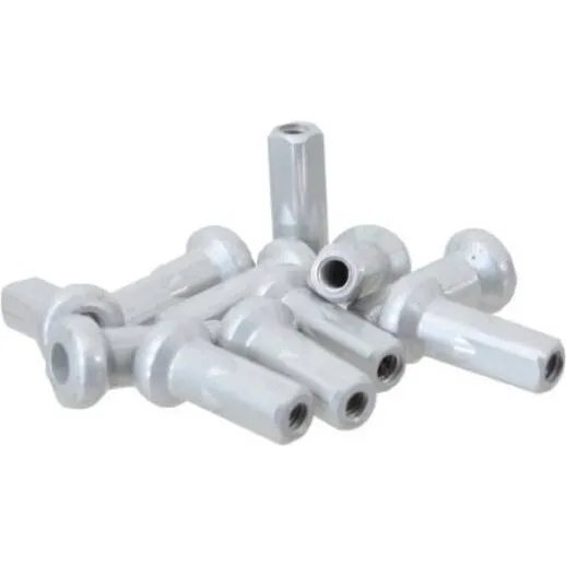 DT Swiss 2.0 x 12mm Skjult Alu-nippel, Sølv, 100 stk