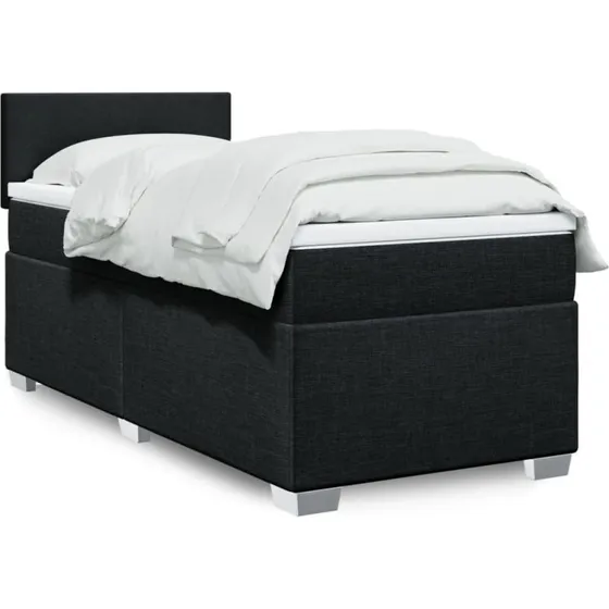 vidaXL Kontinentalseng 90x190 cm med Pocketfjedermadras, Sort