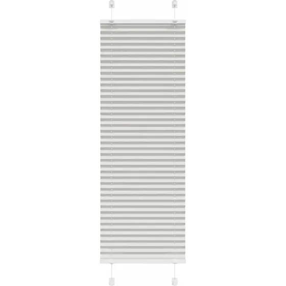 vidaXL Plisségardin Lysegrå 45x100 cm, 44,4 cm Stofbredde, Polyester