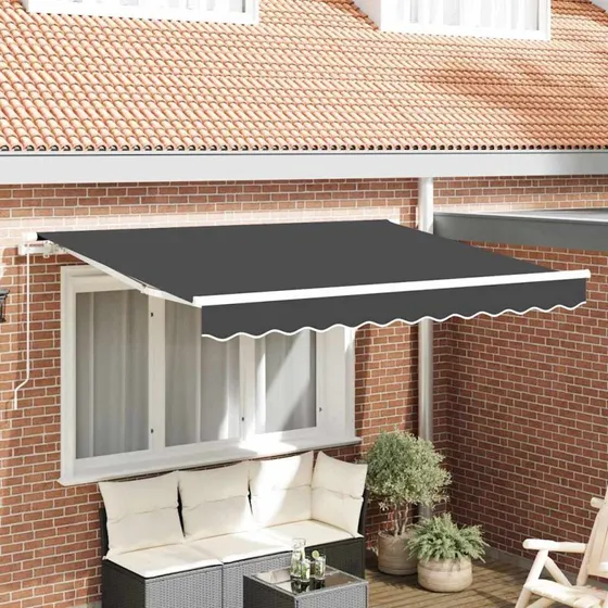 vidaXL Reservedug Antracit 3x2 m Polyester