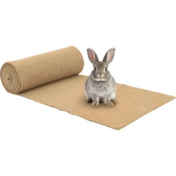 vidaXL Hampemåtte 0,5x5 m 5 mm til gnavere