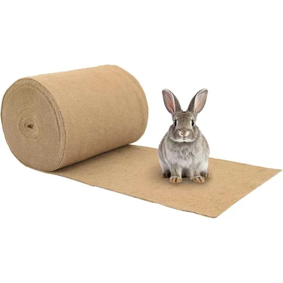 vidaXL Hampemåtte 0,5x25 m, 5 mm, 100 % hamp