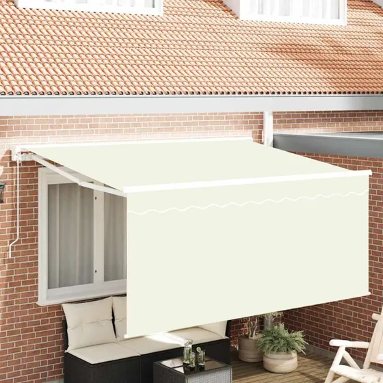 vidaXL Utrækkelig Markise Creme 300 x 200 cm