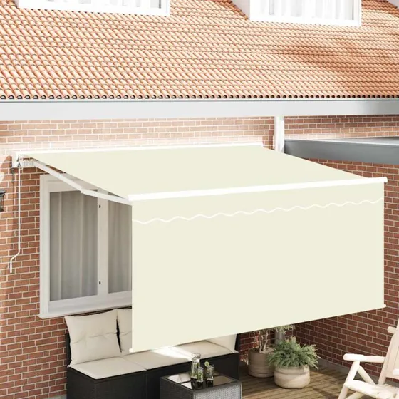 vidaXL Utrækkelig Markise Creme 300 x 200 cm