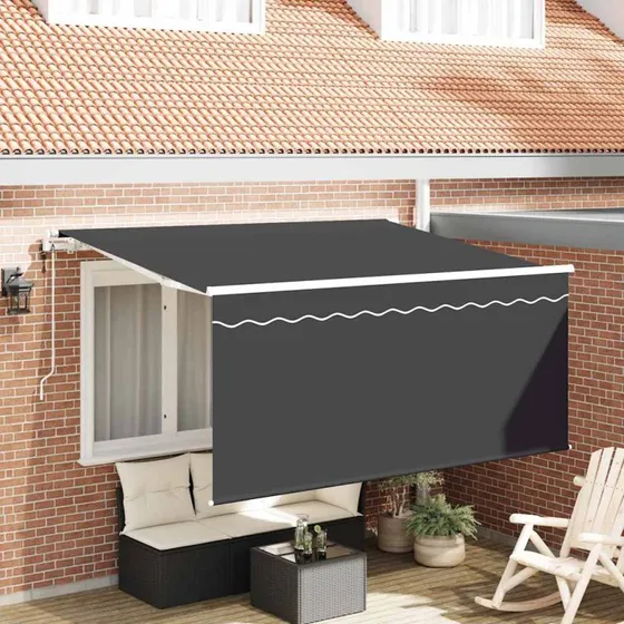 vidaXL Utrækkelig Markise Antracit 300 x 200 cm