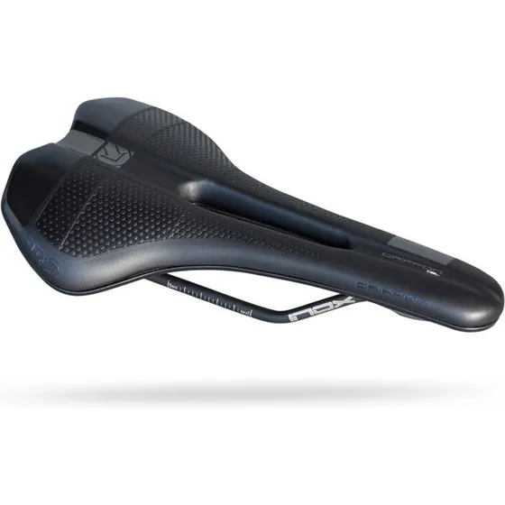 PRO Griffon Gel 142 mm - sort, rustfri stål rails