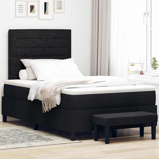 Mölnlycke Box Spring Seng Med Madras Sort 120 x 190 cm