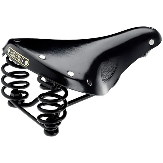 Brooks Flyer 175/275 mm lædersadel, sort