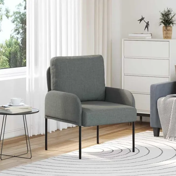 vidaXL Sofa med Pude 55 cm Mørkegrå Krydsfinér