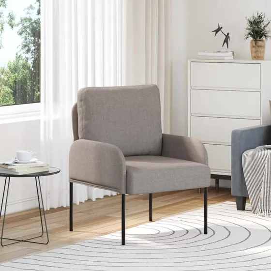 vidaXL Sofa med Pude 55 cm Gråbrun Krydsfinér