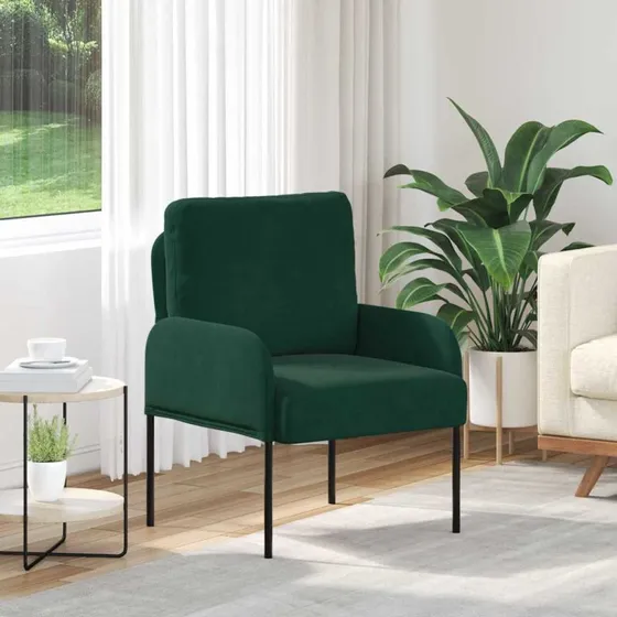 vidaXL Sofa med Pude 55 cm, Mørkegrøn, Krydsfinér