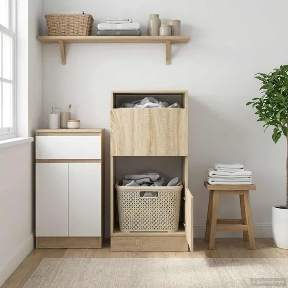 vidaXL Vaskeskab Sonoma 50 x 68 x 102 cm Konstrueret Træ