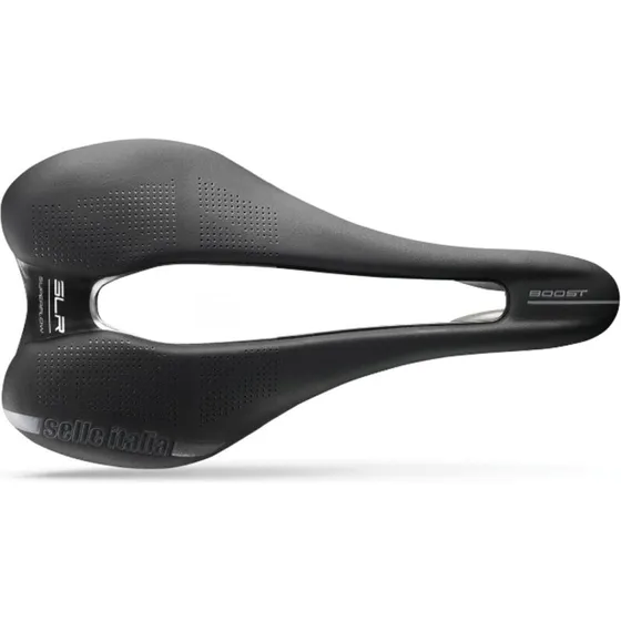 Selle Italia SLR Boost Superflow Ti316 Sadel - Sort