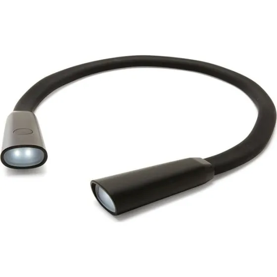Kikkerland Håndfri Boglampe – Genopladelig USB, 2 Lysmodi