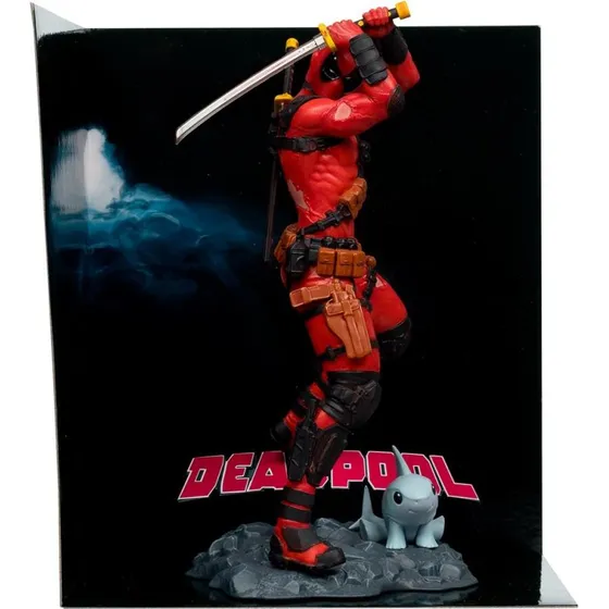 McFarlane Deadpool 1:10 figur i rød sort dragt