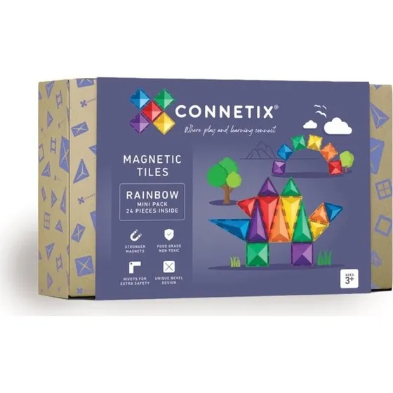 Connetix Rainbow Mini Pack 24 Brikker (CT-R-00024-MI)