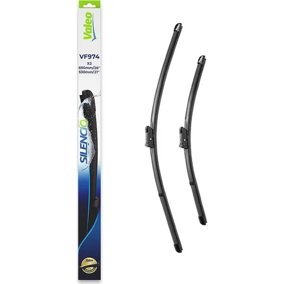 VALEO Viskerblad Silencio 650/530 mm, 2 stk, til VW, Audi, Skoda