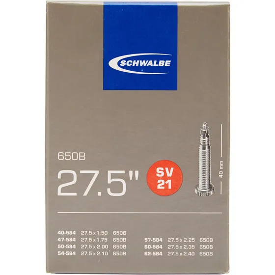 Schwalbe Cykelslange 27,5x1,50–2,40 SV21 (racerventil 40 mm)