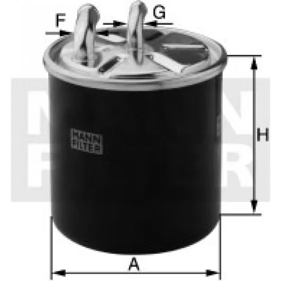 MANN-FILTER WK 820/5 Brændstoffilter