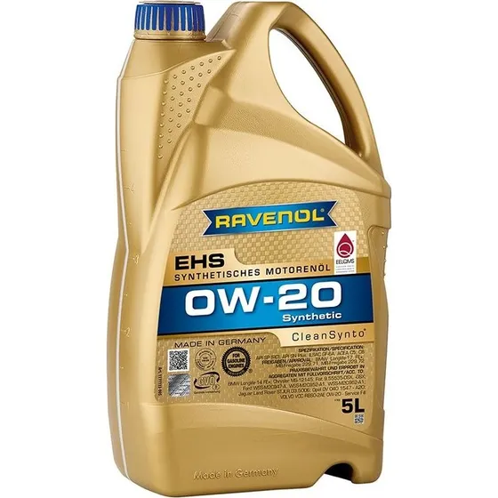 RAVENOL EHS 0W-20 5L Motorolie for Mercedes-Benz, BMW, Ford, Opel