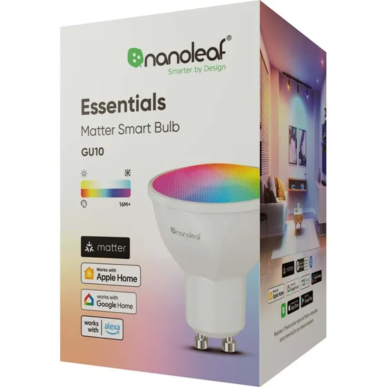 Nanoleaf Essentials Smart GU10 Matter, 5W, RGBCW, 2700-6500K