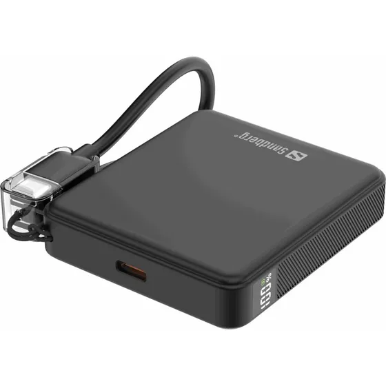 Sandberg Nano Powerbank 5000 PD20W, Sort