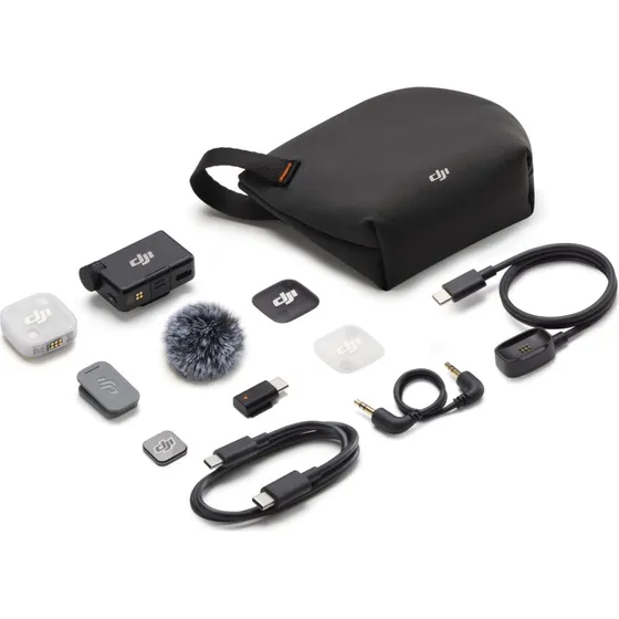 DJI Mic Mini 2 (1 TX + 1 RX) – Kompakt trådløs mikrofon med magnetiske dæksler