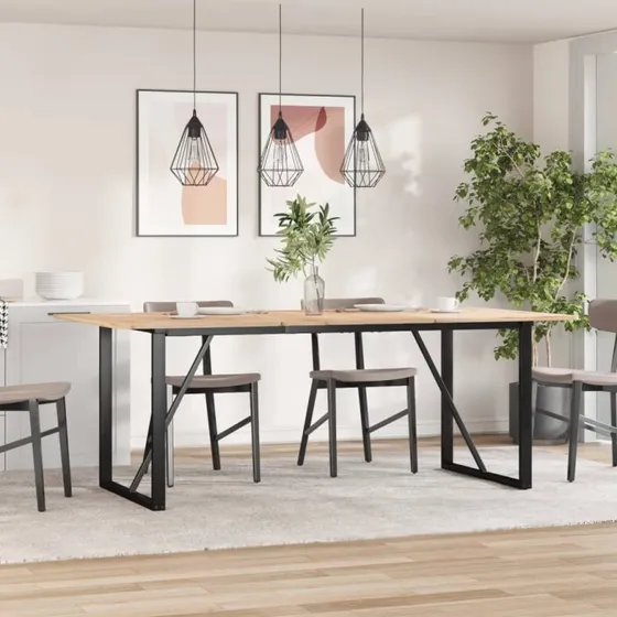 vidaXL bordben 180x80x73 cm O-stel stål