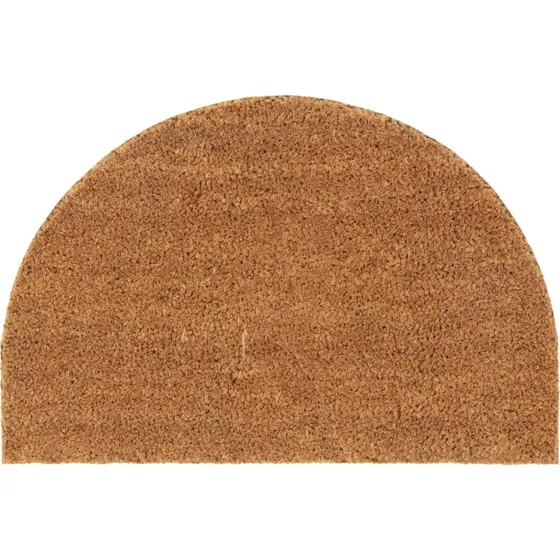 vidaXL dørmåtte 40x60 cm halvrund coir naturfarvet